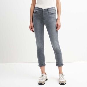 7 For All Mankind Luxe Vintage Josefina Boyfriend Jeans in Cher Grey